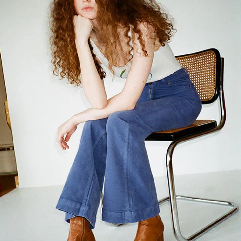 Rollas EastCoast Flare Cord in French Blue Size 28